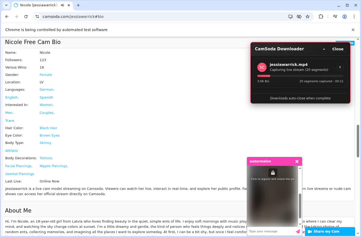 Camsoda Video Downloader screenshot 4