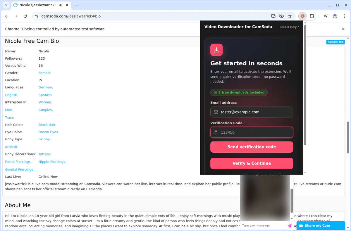 Camsoda Video Downloader screenshot 6
